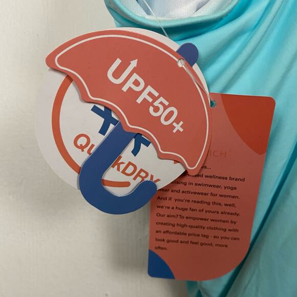 As Rose Rich Light Blue One Piece Swimsuit UPF 50+ New Size XXXL - Picture 4 of 6